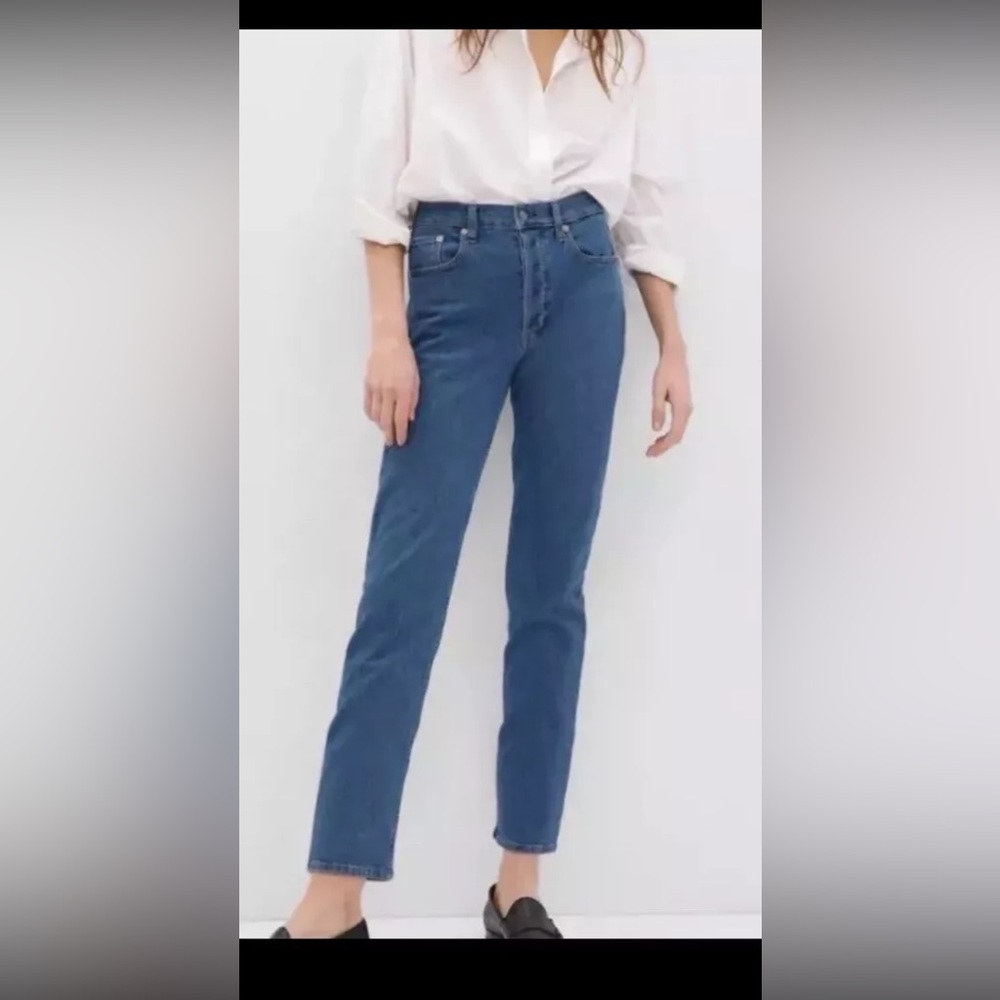 Gap 1969 Jeans Womens 30/10R Sexy Boyfriend Straight Medium Blue Wash Denim